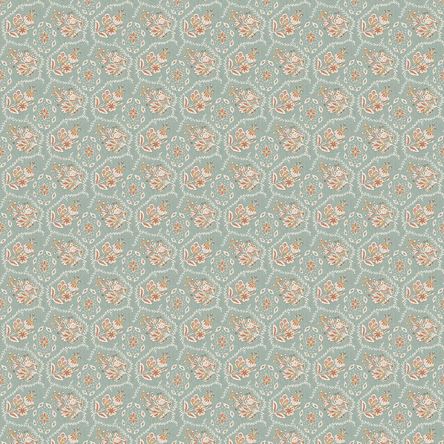 Nina Campbell | Pagelle fabric - Aqua