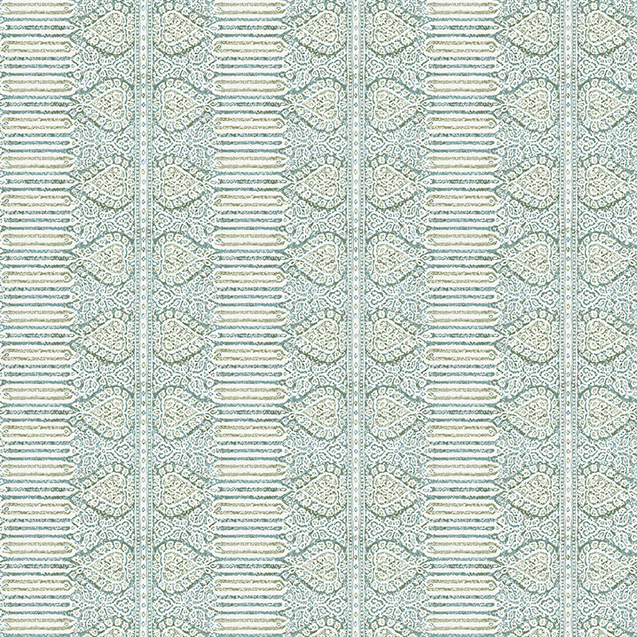 Nina Campbell | Nicolet fabric - Teal / Green