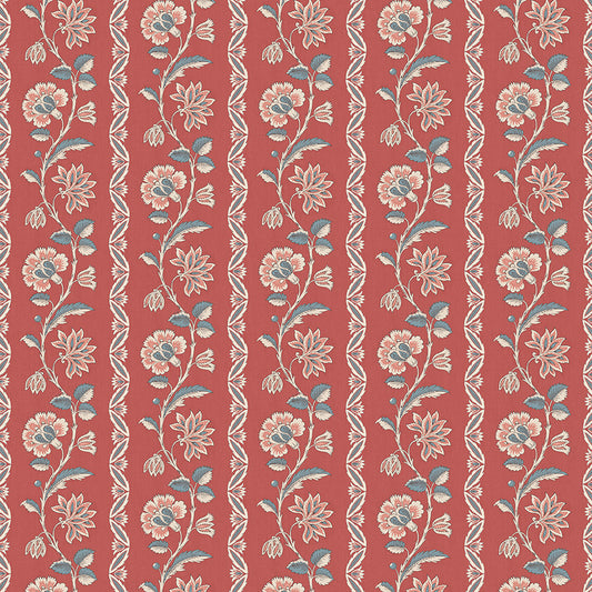 Nina Campbell | Bertin fabric - Red / Blue