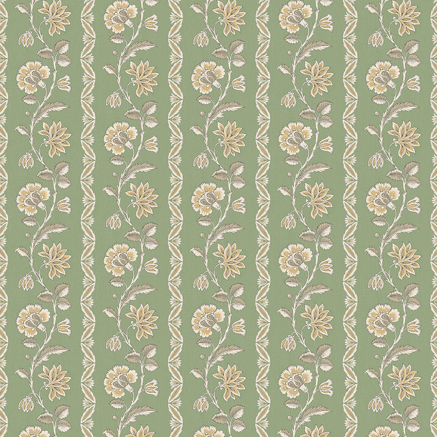 Nina Campbell | Bertin fabric - Green / Yellow