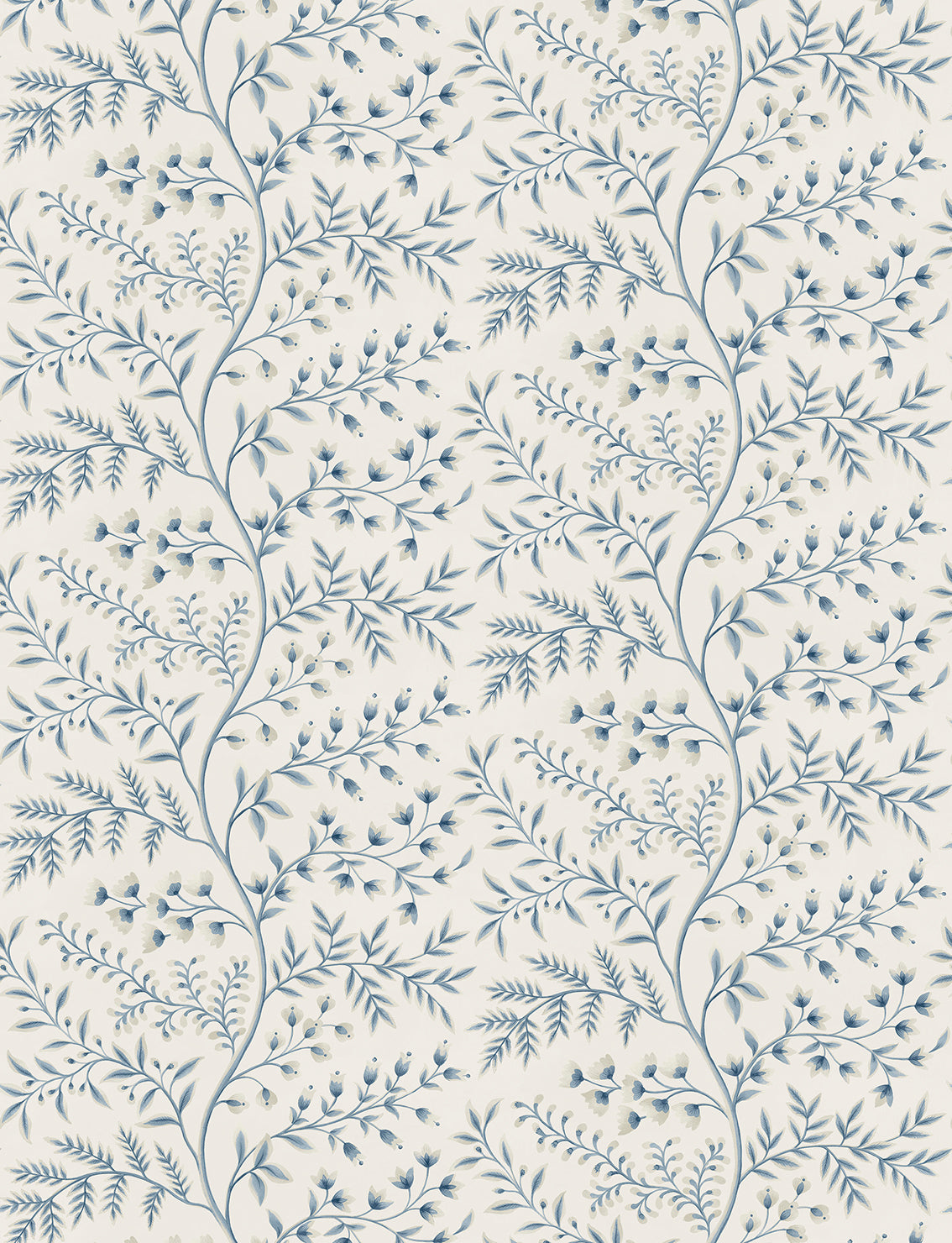 Nina Campbell | Lamballe Wallpaper wallcovering - Blue / Ivory