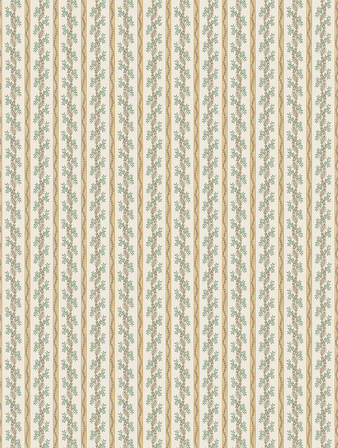 Nina Campbell | Odile Wallpaper wallcovering - Ochre / Sage