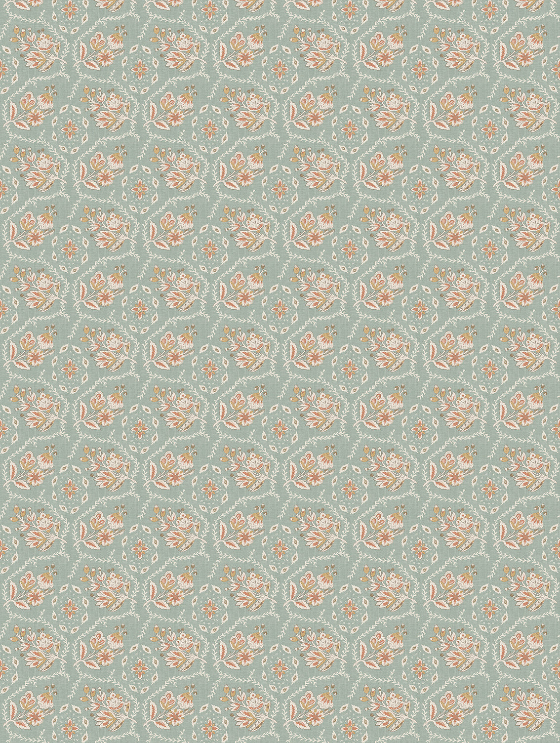 Nina Campbell | Pagelle Wallpaper wallcovering - Aqua