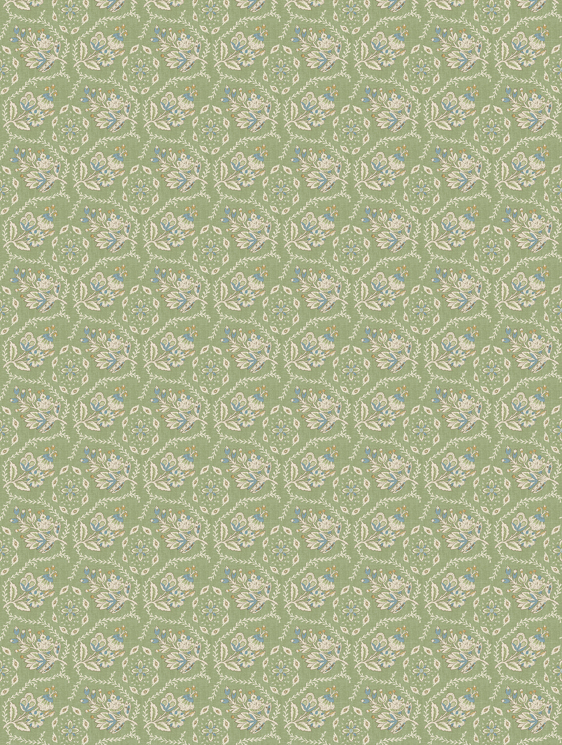 Nina Campbell | Pagelle Wallpaper wallcovering - Green