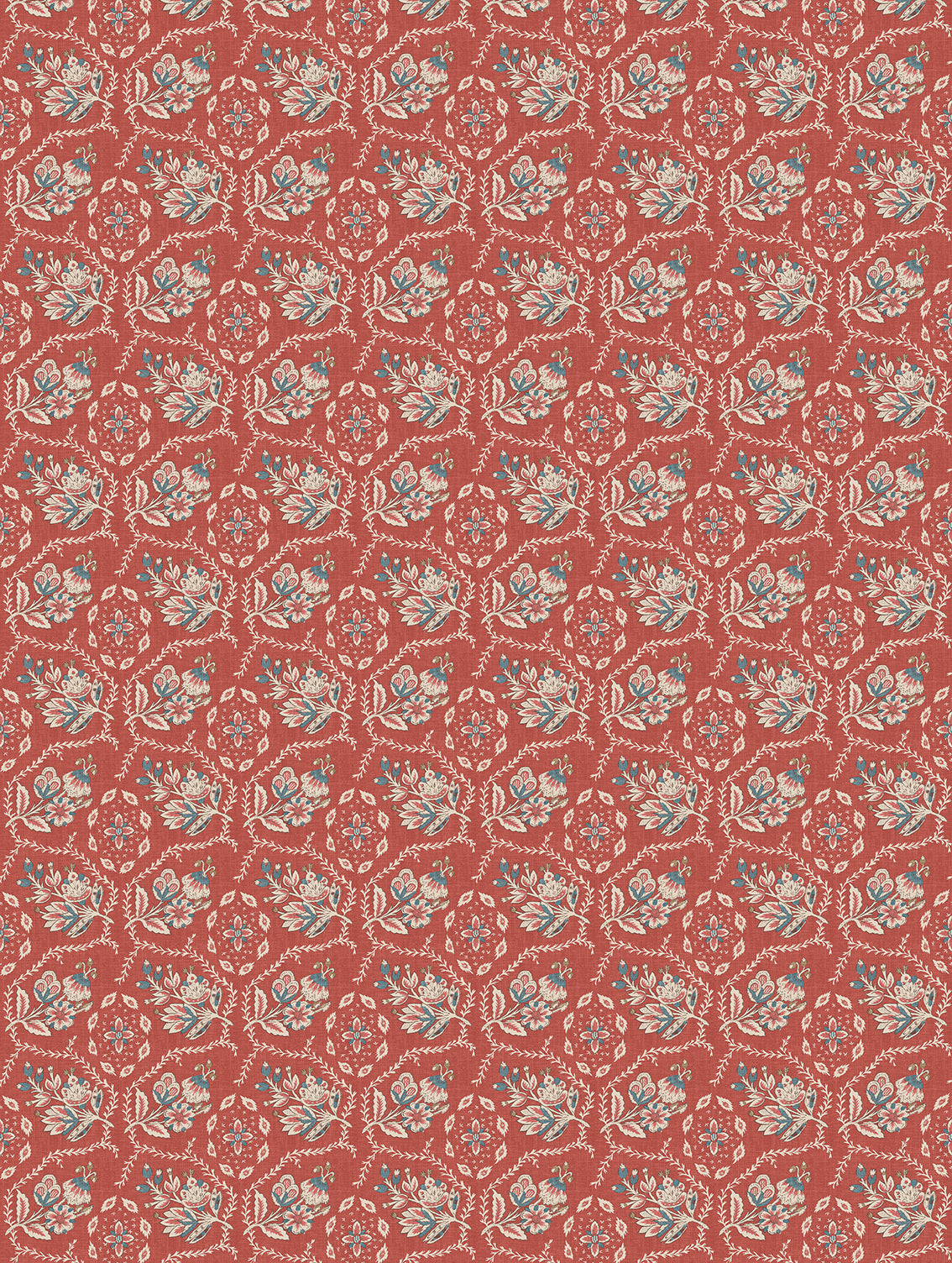 Nina Campbell | Pagelle Wallpaper wallcovering - Red