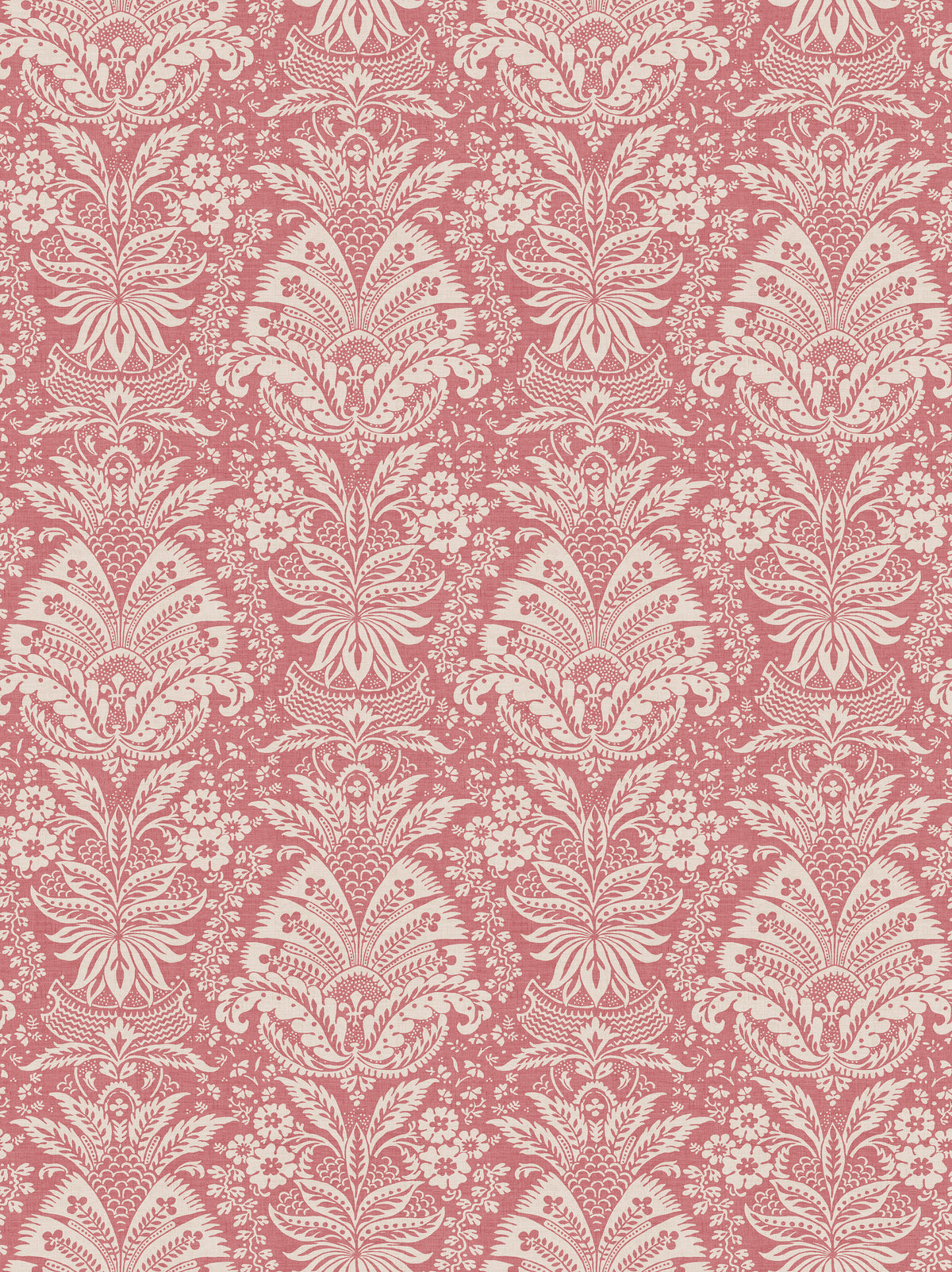 Nina Campbell | Bourton Damask Wallpaper wallcovering - Rose