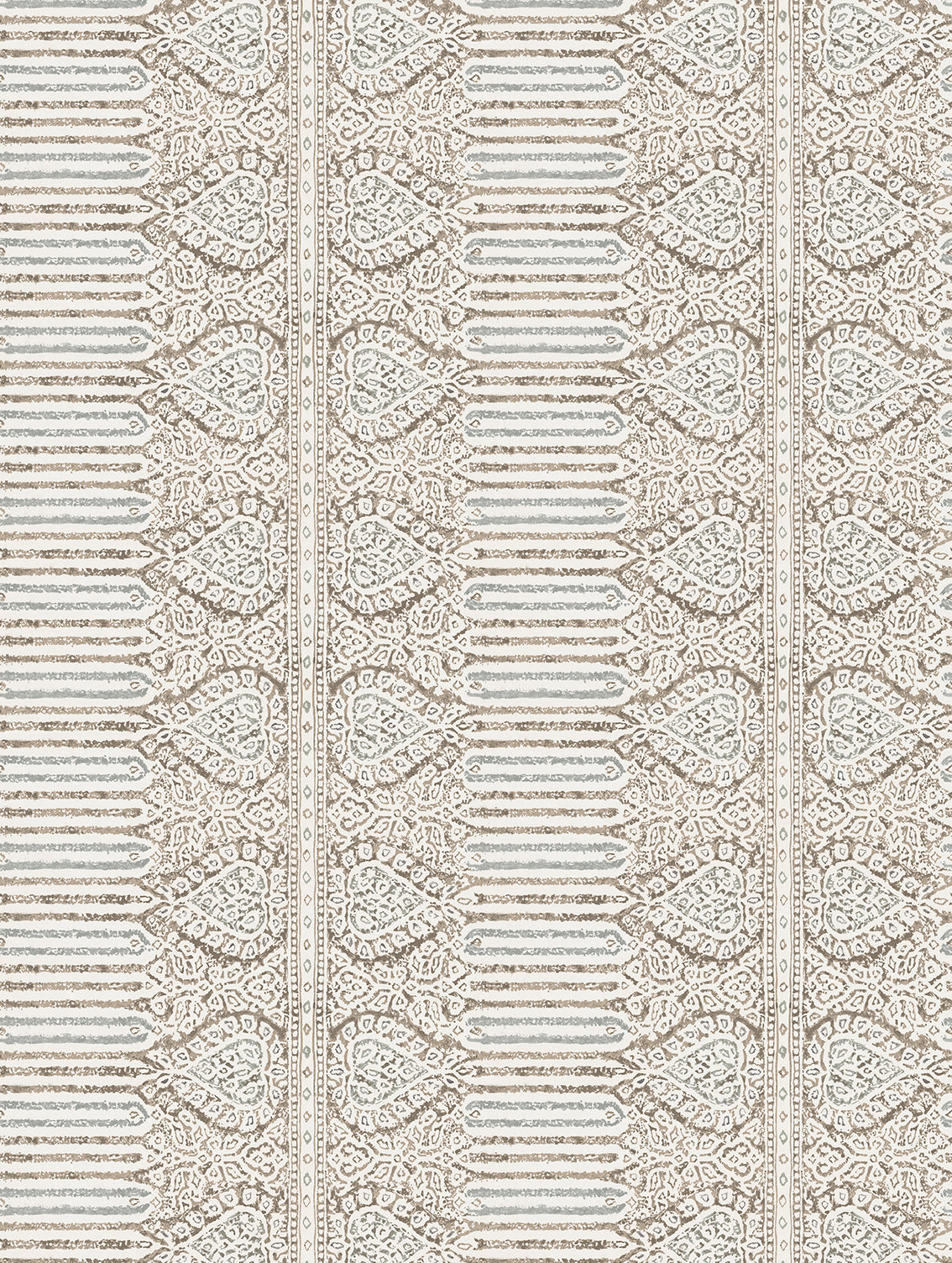 Nina Campbell | Nicolet Wallpaper wallcovering - Beige / Duck Egg
