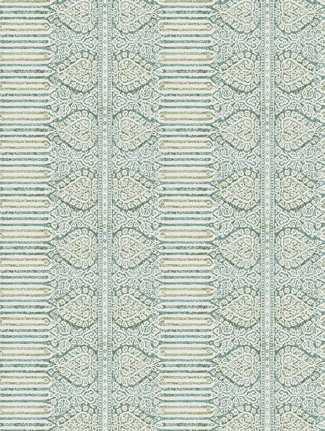 Nina Campbell | Nicolet Wallpaper wallcovering - Teal / Green