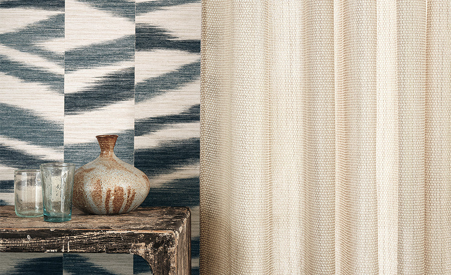 Pierre Frey Romo | Ciro Abaca Embossed Wallcovering – Jasmine — scenography