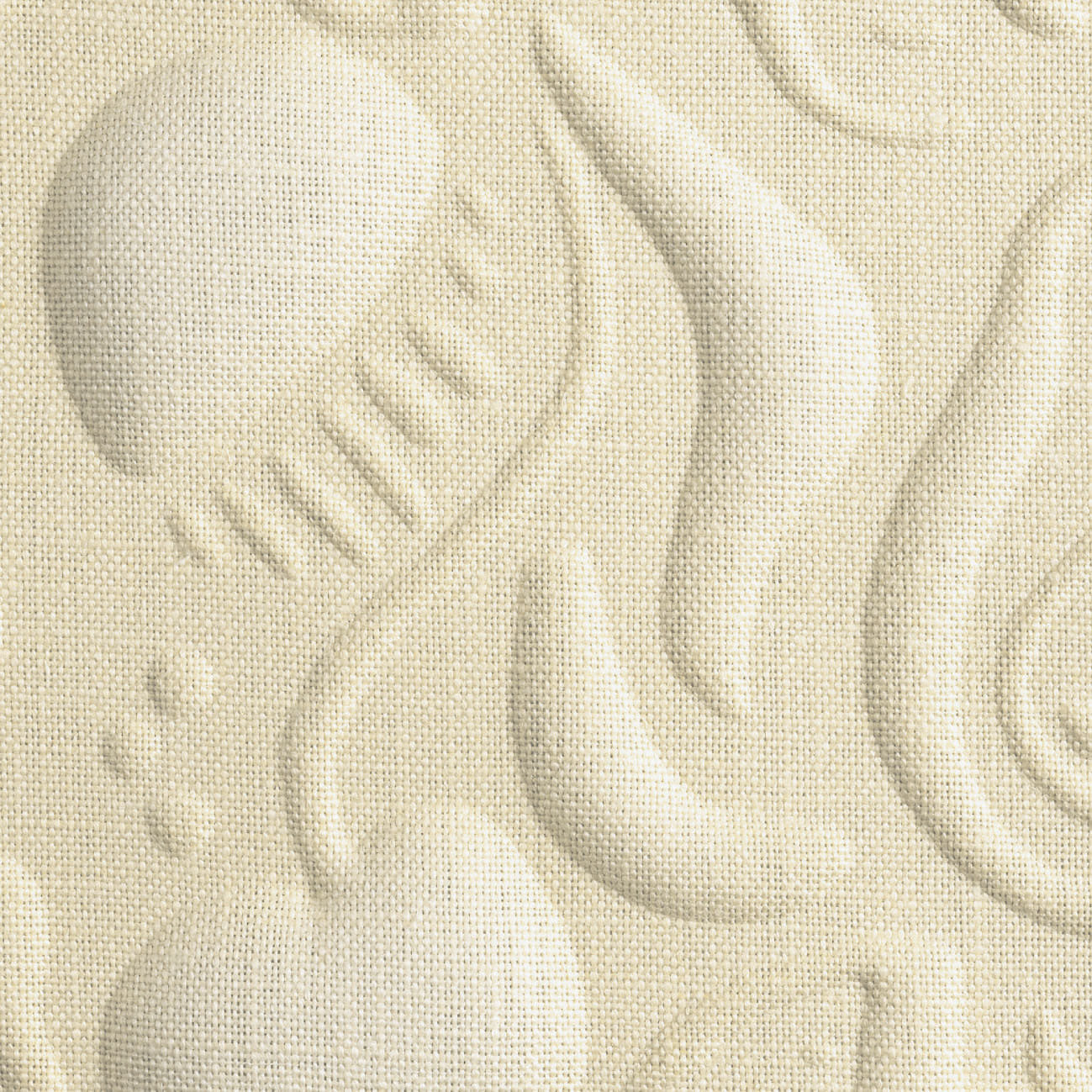 Elitis | Mosaïque du verger lin - 01 - Comme un jardin sans fin
