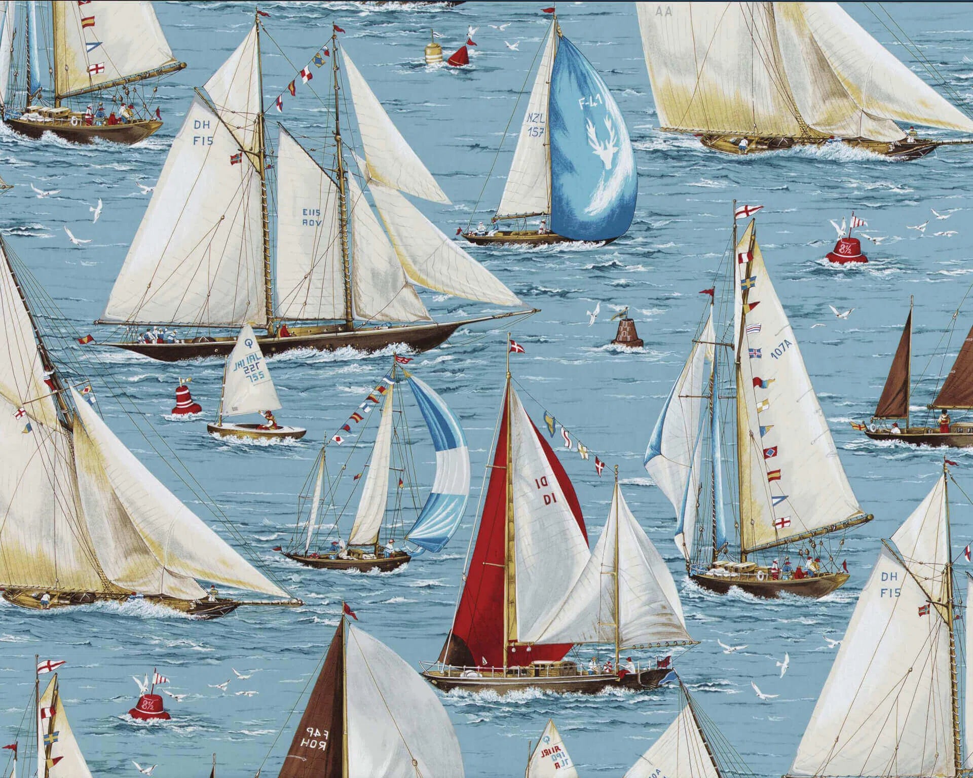 Pierre Frey Regates - Bleu