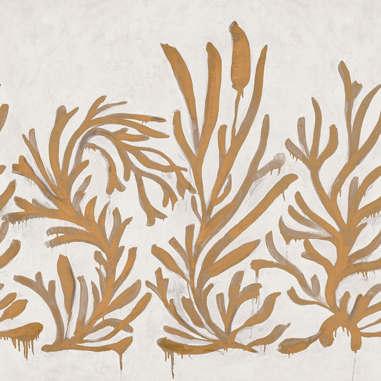 Elitis | Kintsugi Algues dorées 3m x 3m - 01 - Algues dorées