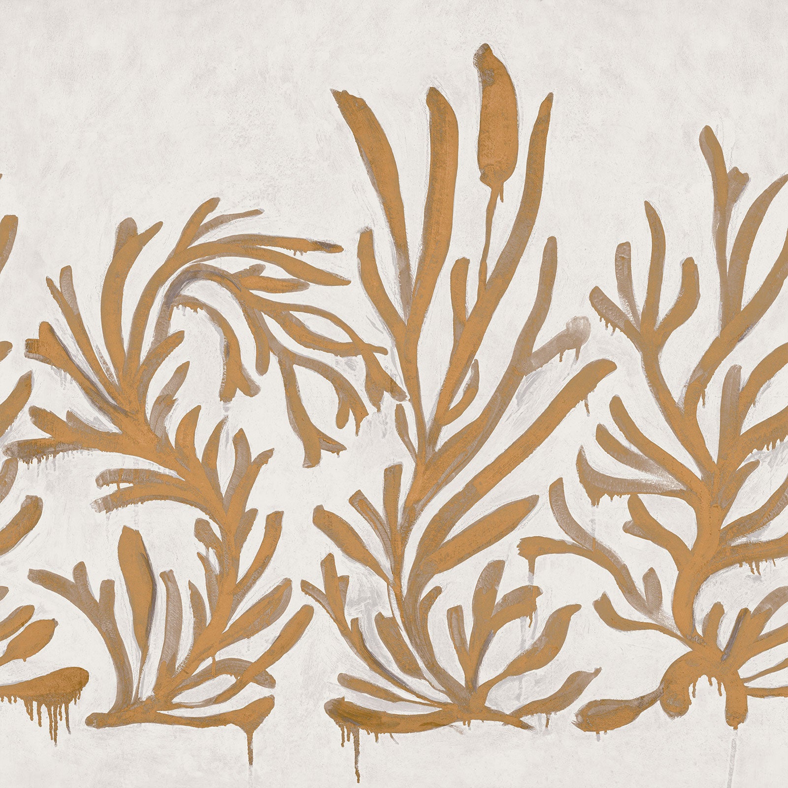 Elitis | Kintsugi Algues dorées 3m x 3m - 01 - Algues dorées