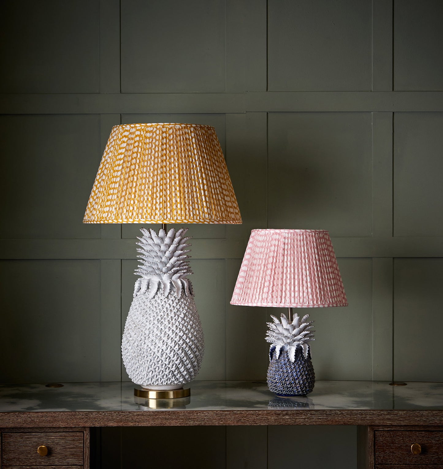 Julian Chichester | Palm Table Lamp Blue and White - Small