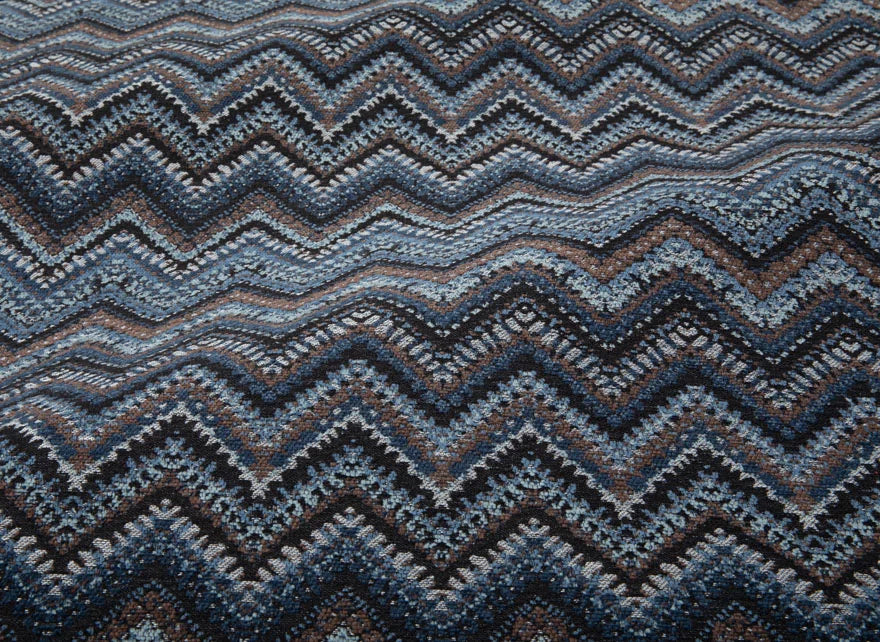Pierre Frey Zig Zag Texture - Navy