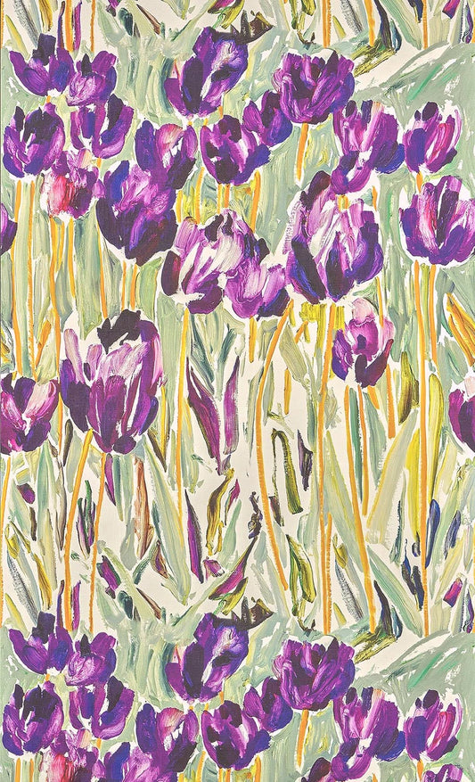 Pierre Frey Black Tulips - Printemps