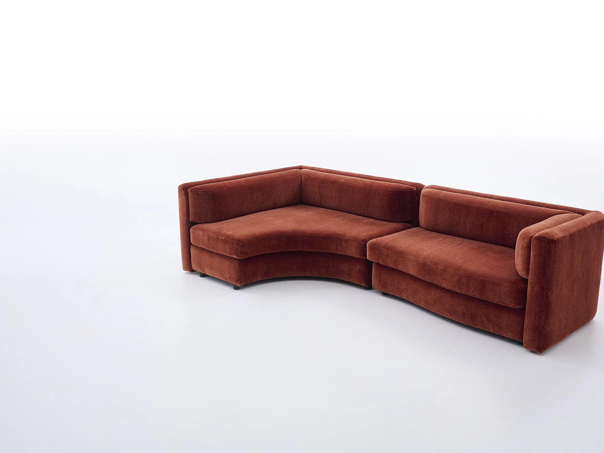 Pierre Frey Virgule - Stained beech, water-based varnish; visible wood legs