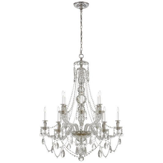 Daniela Medium Two-Tier Chandelier - Crystal