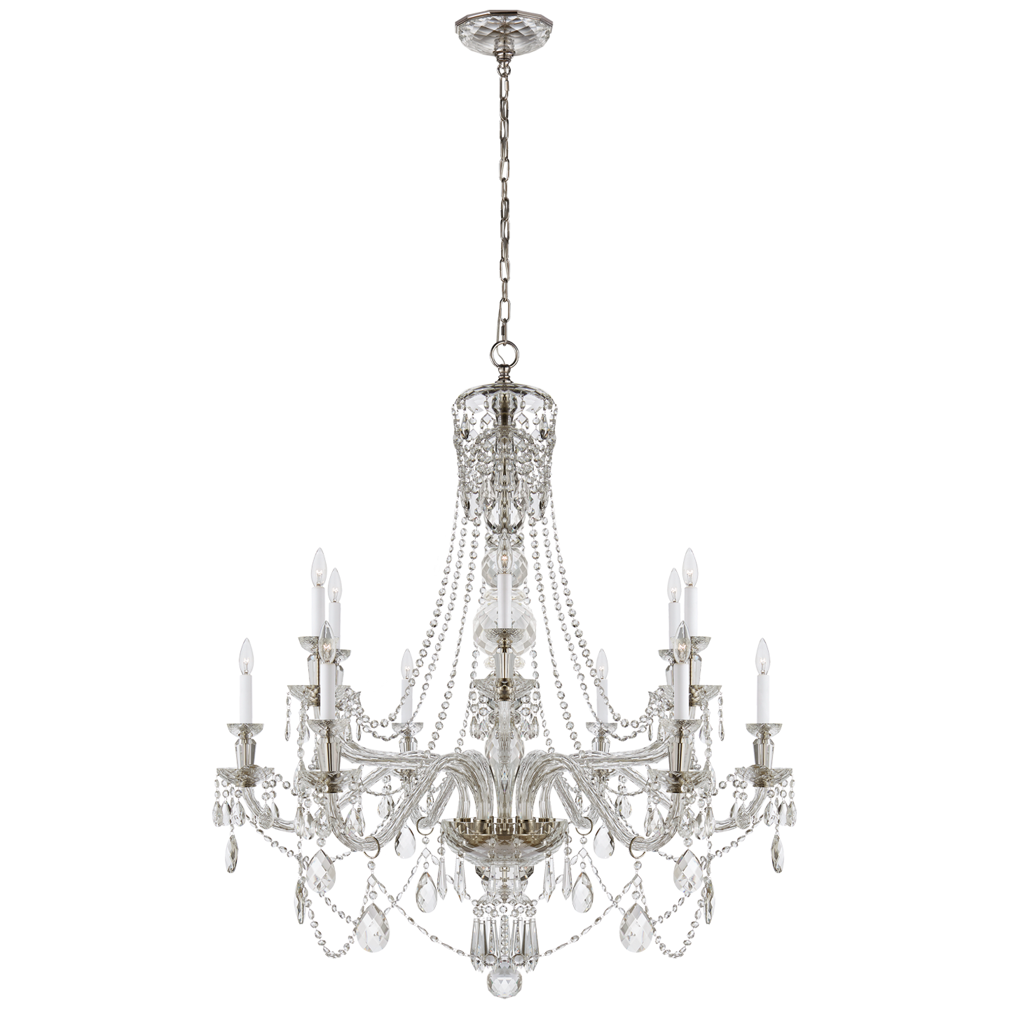 Daniela Two-Tier Chandelier - Crystal