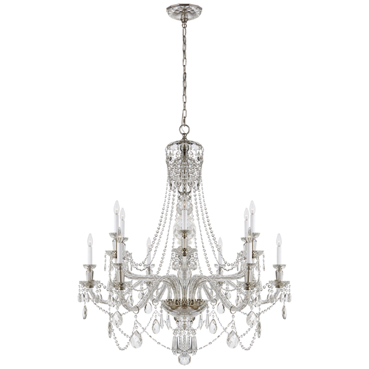 Daniela Two-Tier Chandelier - Crystal