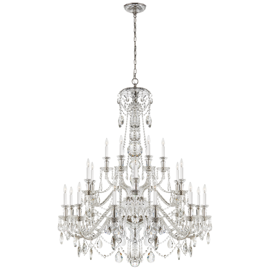 Daniela Twenty Four-Light Chandelier in Crystal