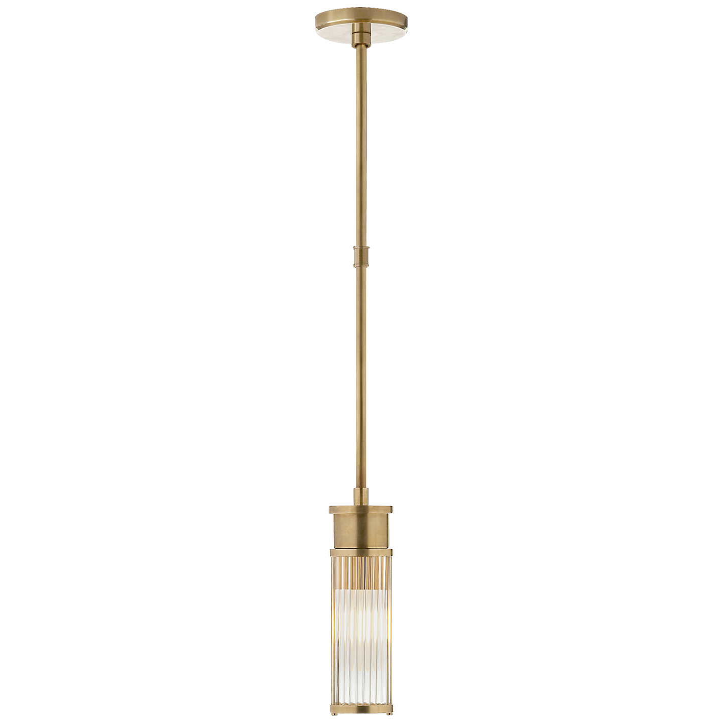 Allen Mini Pendant - Natural Brass detail