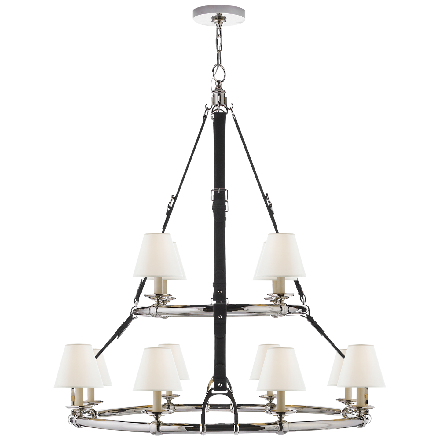 Westbury Double Tier Chandelier - Polished Nickel