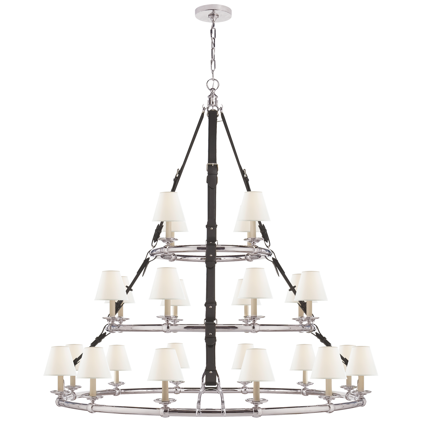 Westbury Triple Tier Chandelier - Polished Nickel
