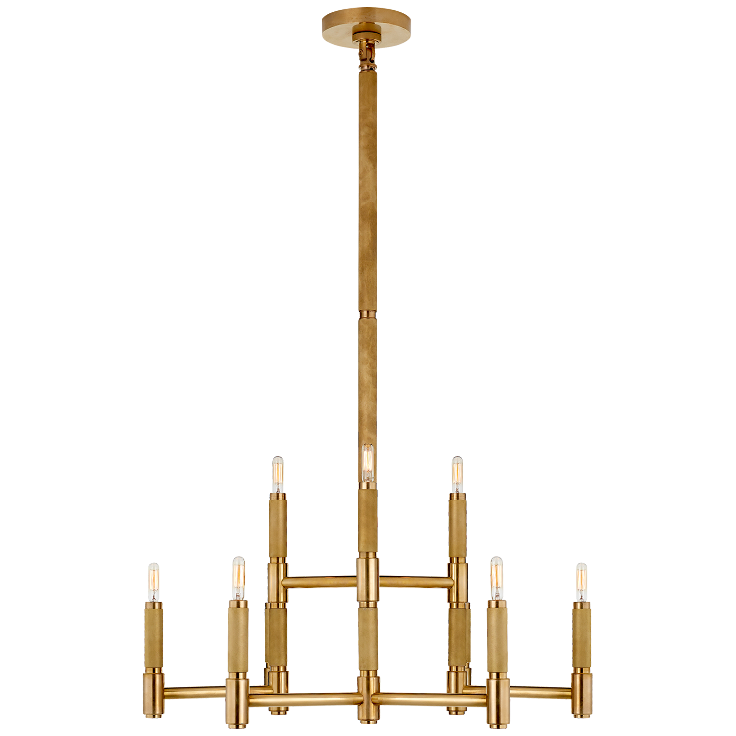 Visual Comfort | Ralph Lauren | Barrett Medium Knurled Chandelier