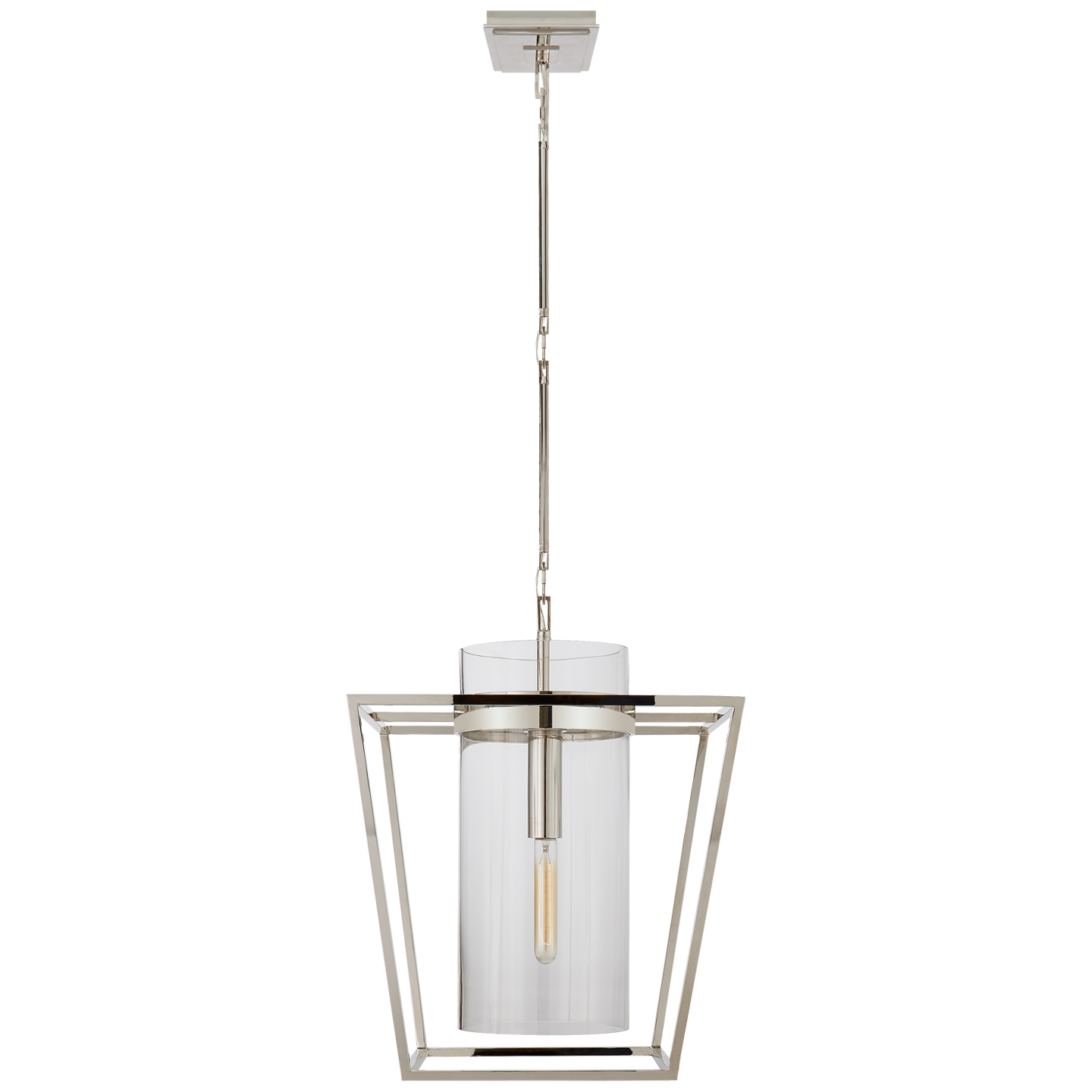 Presidio Small Lantern - Polished Nickel