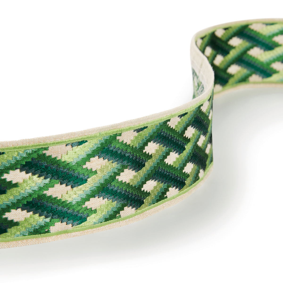 Osborne & Little | Taniska Braid fabric - Emerald