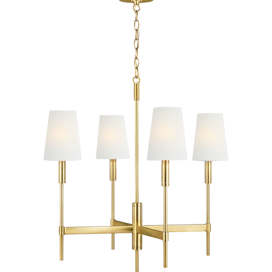Beckham Classic Medium Chandelier - Burnished Brass