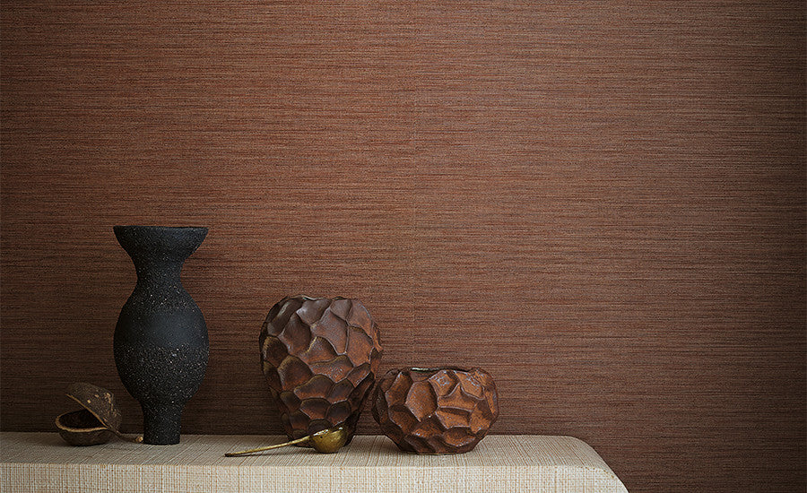 Pierre Frey Romo | Esai Embossed Wallcovering – Hunter — scenography