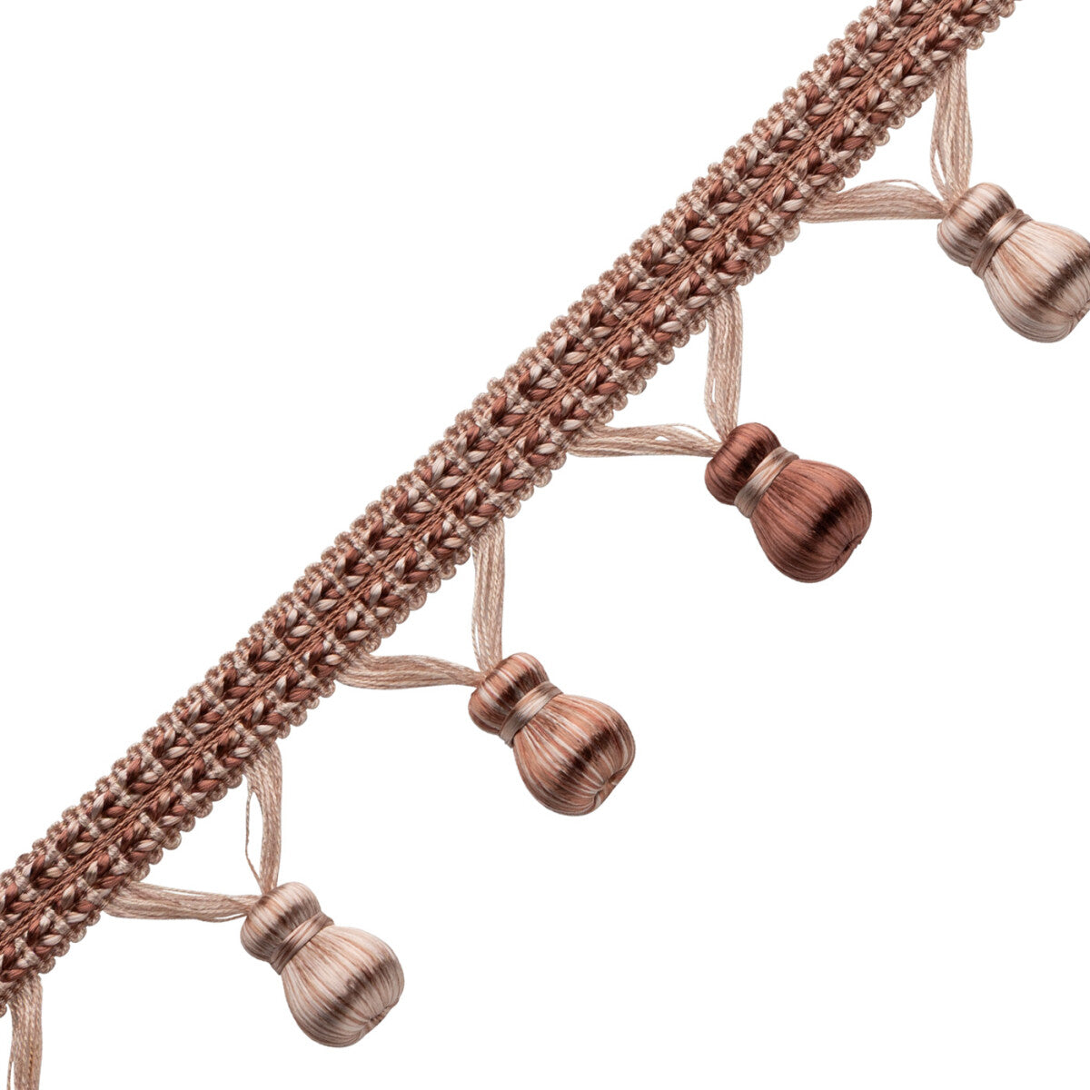 Katerina Beaded Fringe — Siena Blush
