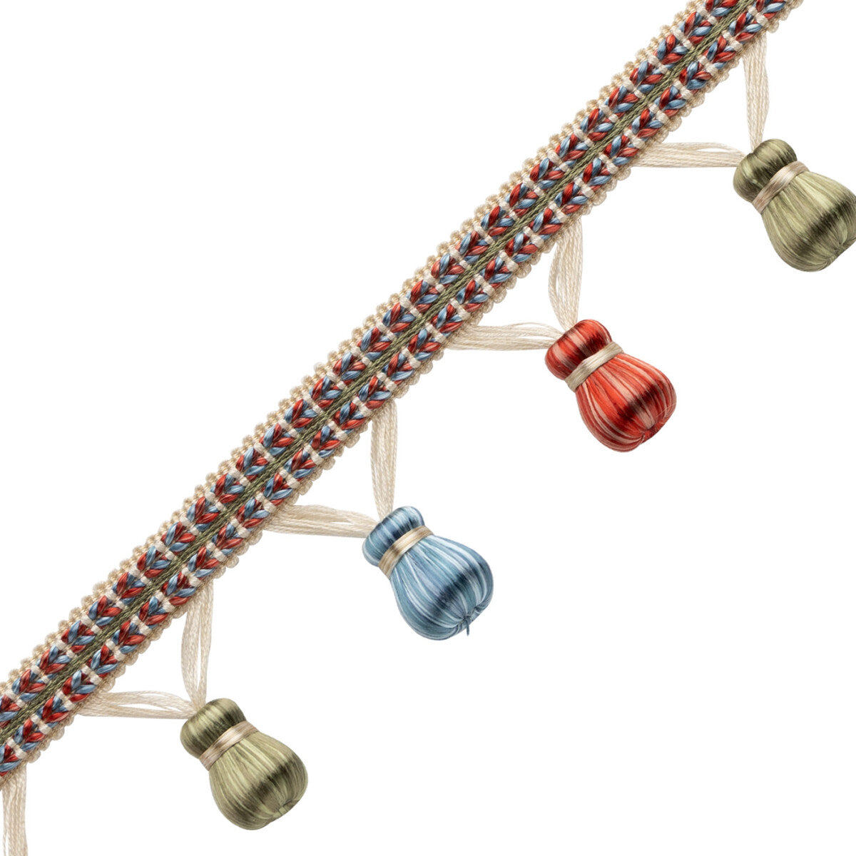 Katerina Beaded Fringe — Cloisonné