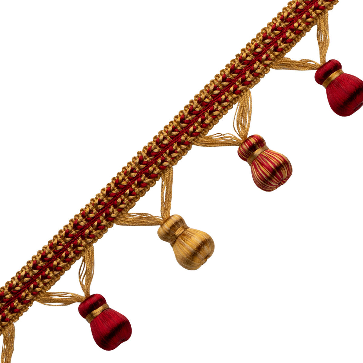 Katerina Beaded Fringe — Gilded Vermillion