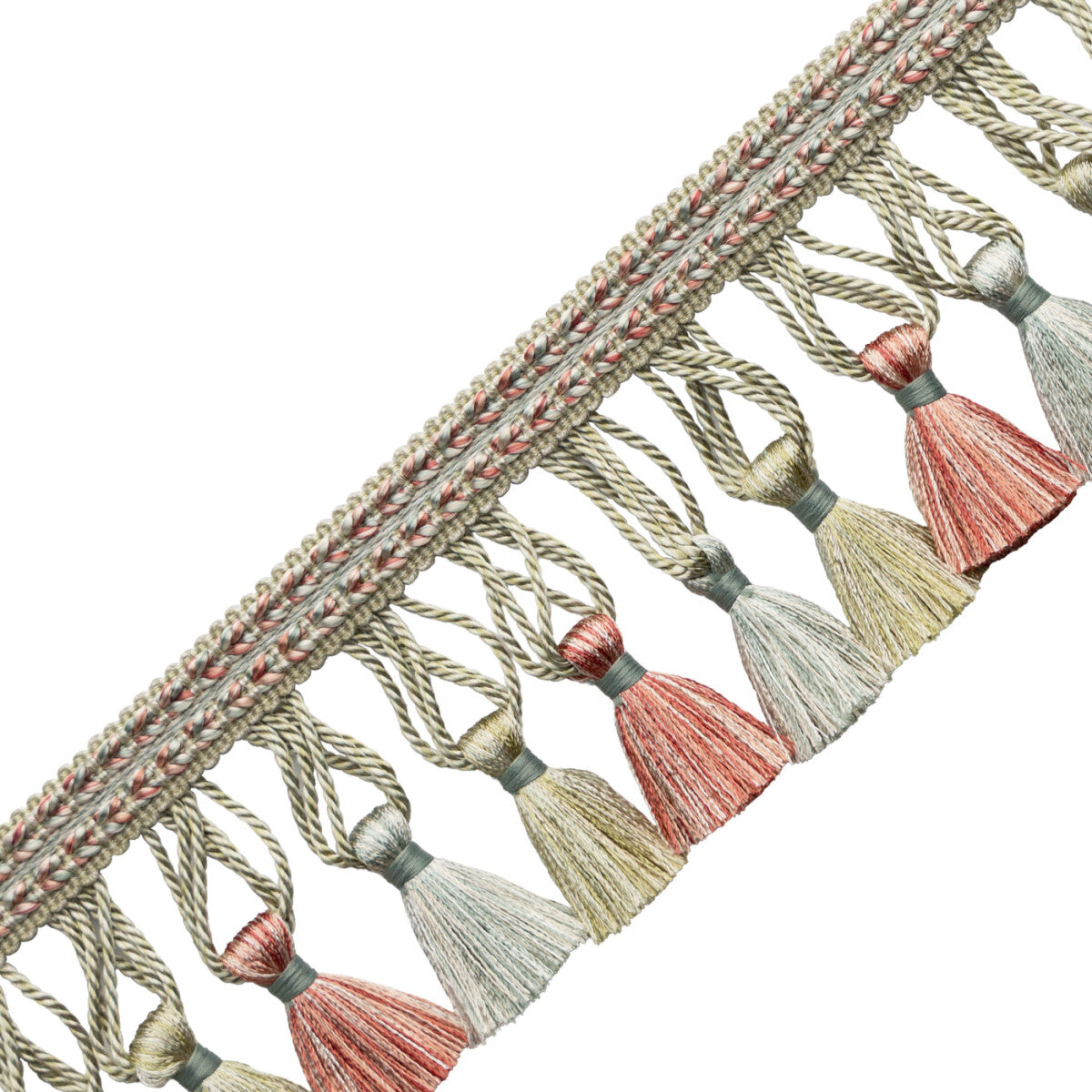Katerina Tassel Fringe — Coral Bouquet