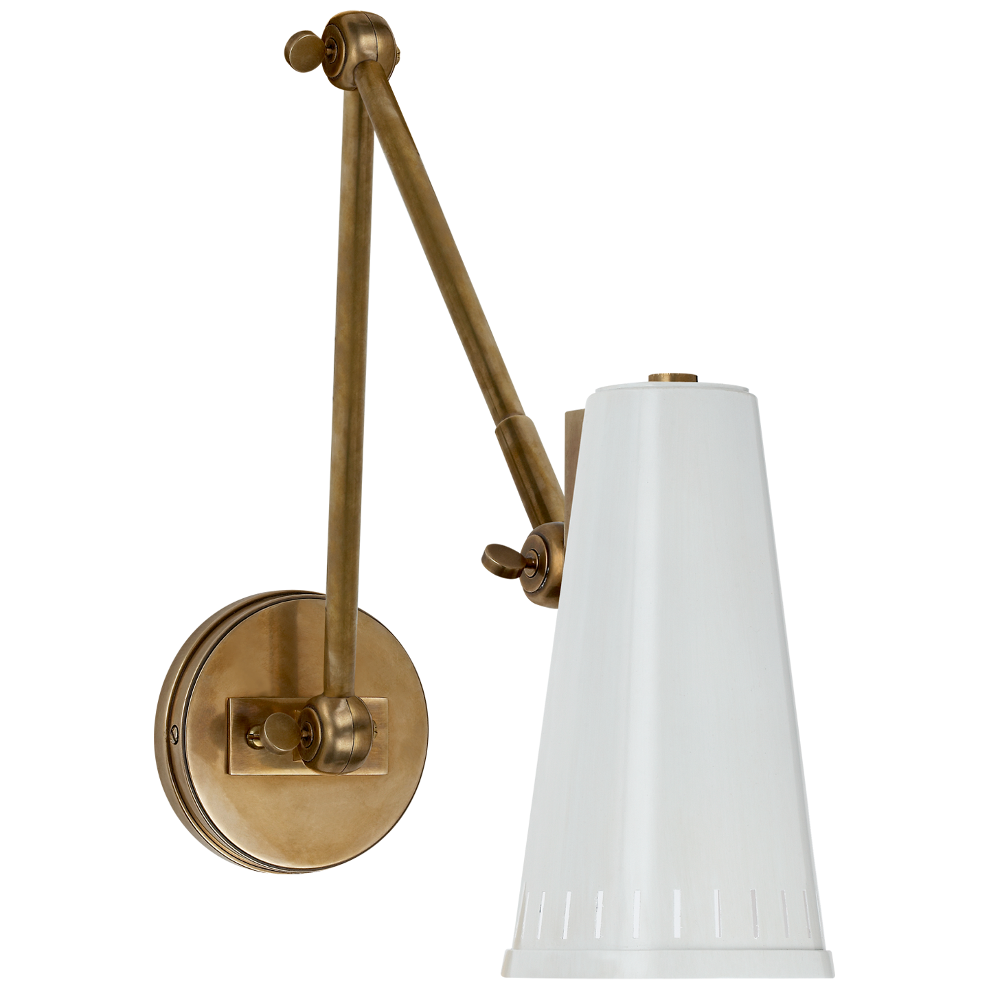 Visual Comfort | Thomas O'Brien | Antonio Adjustable Two Arm Wall Lamp