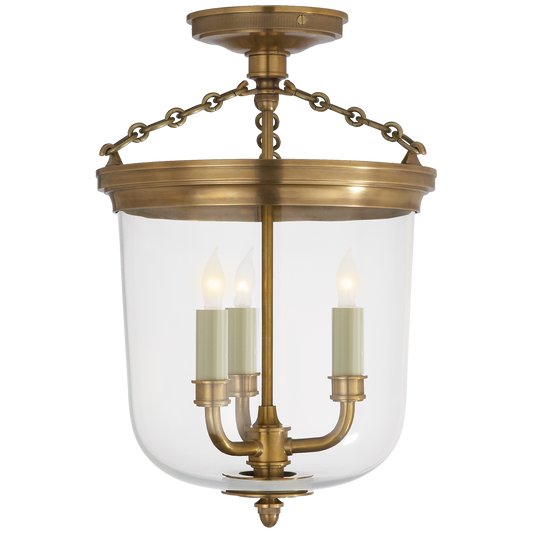 Merchant Semi-Flush - Hand-Rubbed Antique Brass