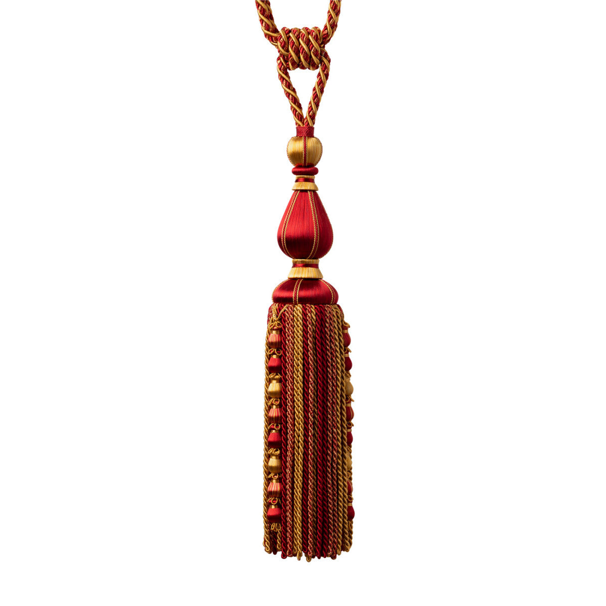 Katerina Tassel Tieback — Gilded Vermillion