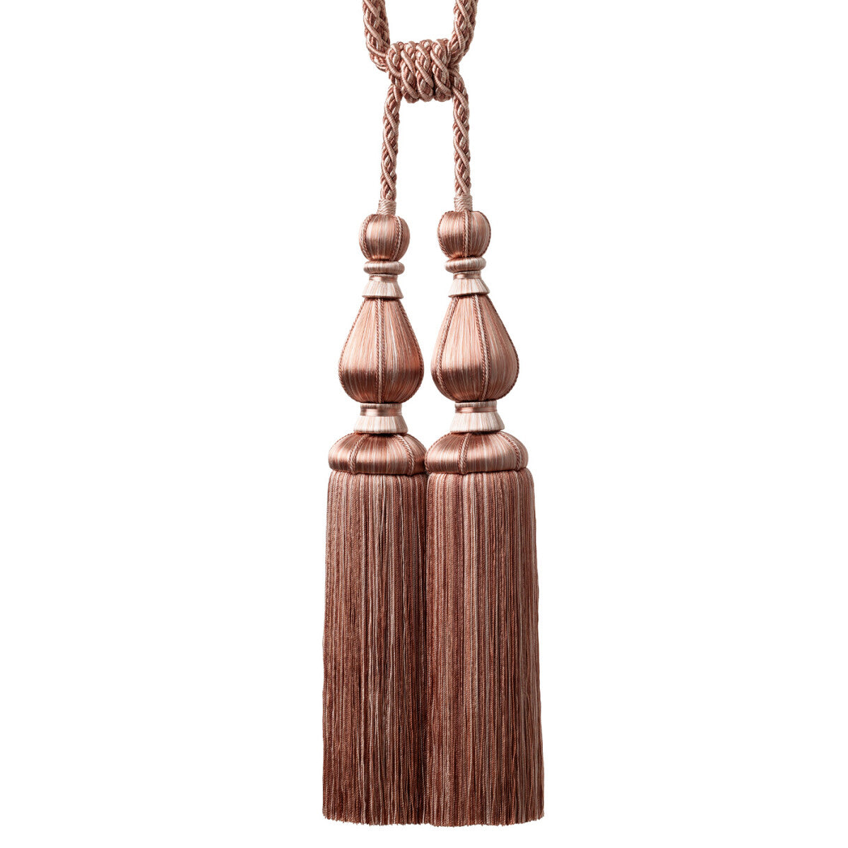 Katerina Double Tassel Tieback — Siena Blush