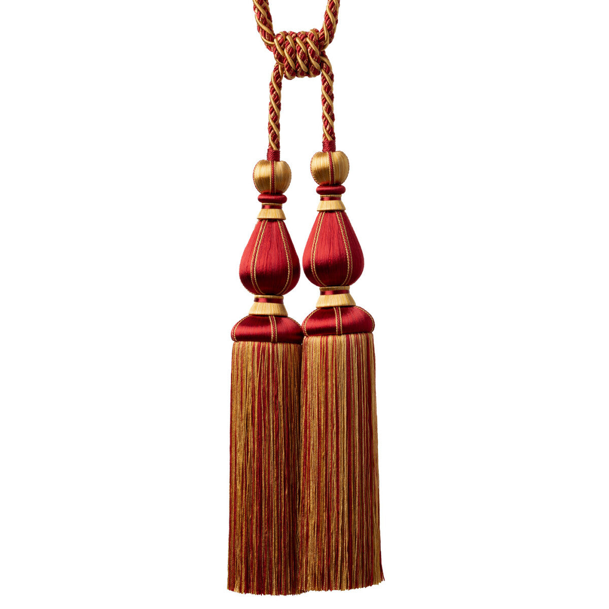 Katerina Double Tassel Tieback — Gilded Vermillion