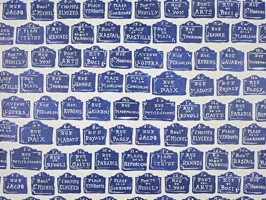 Pierre Frey Les Rues Parisiennes - Indigo