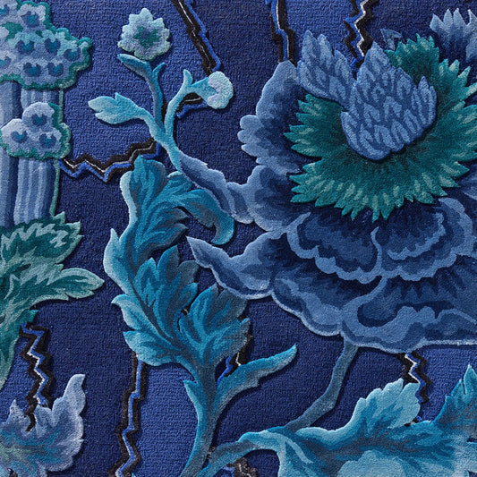Pierre Frey Fleurs De Pekin - Saphir