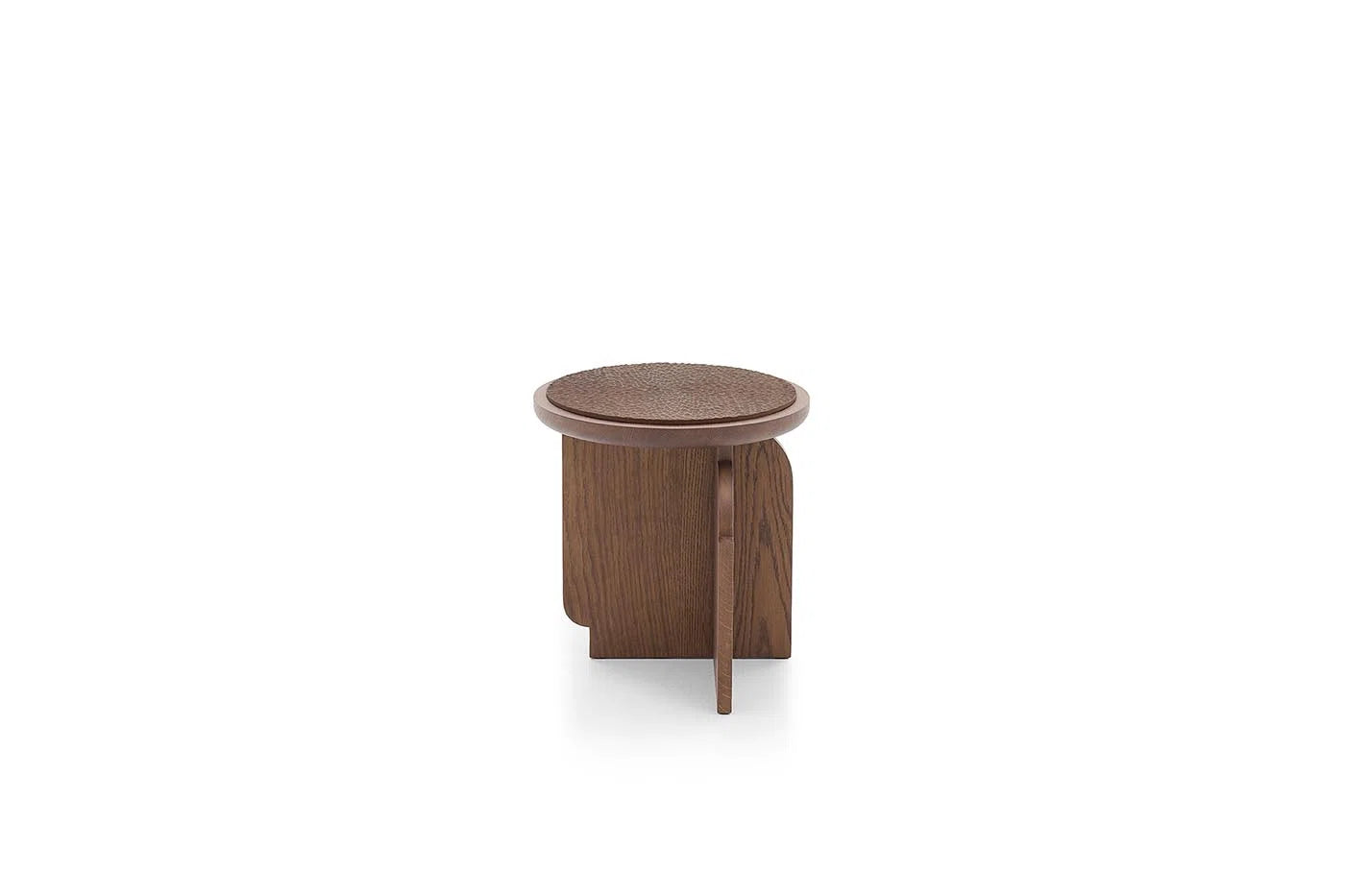 Pierre Frey Venus - Stained oak, water-based varnish with customizable tabletop options including gold lacquered glass top or lacquered wooden top