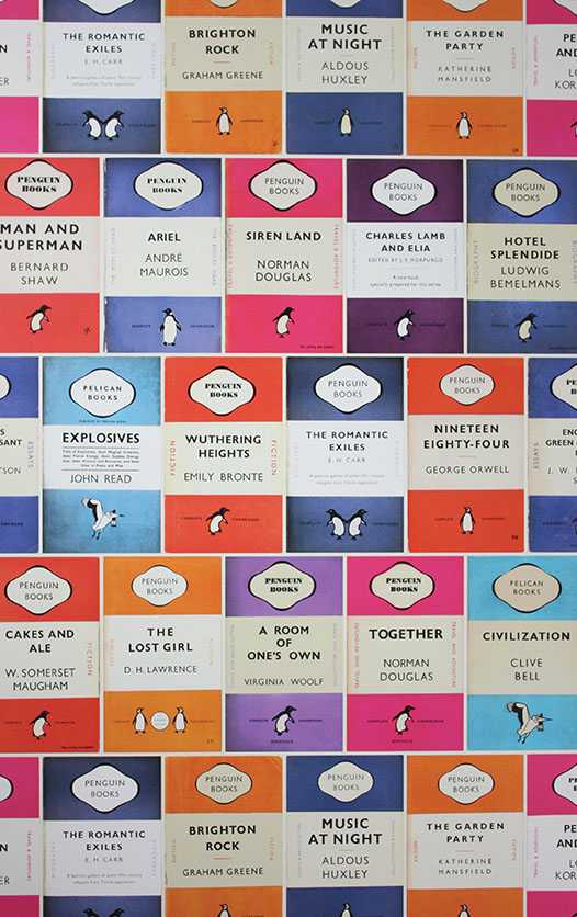 Osborne & Little | Penguin Library wallcovering - W6498-01