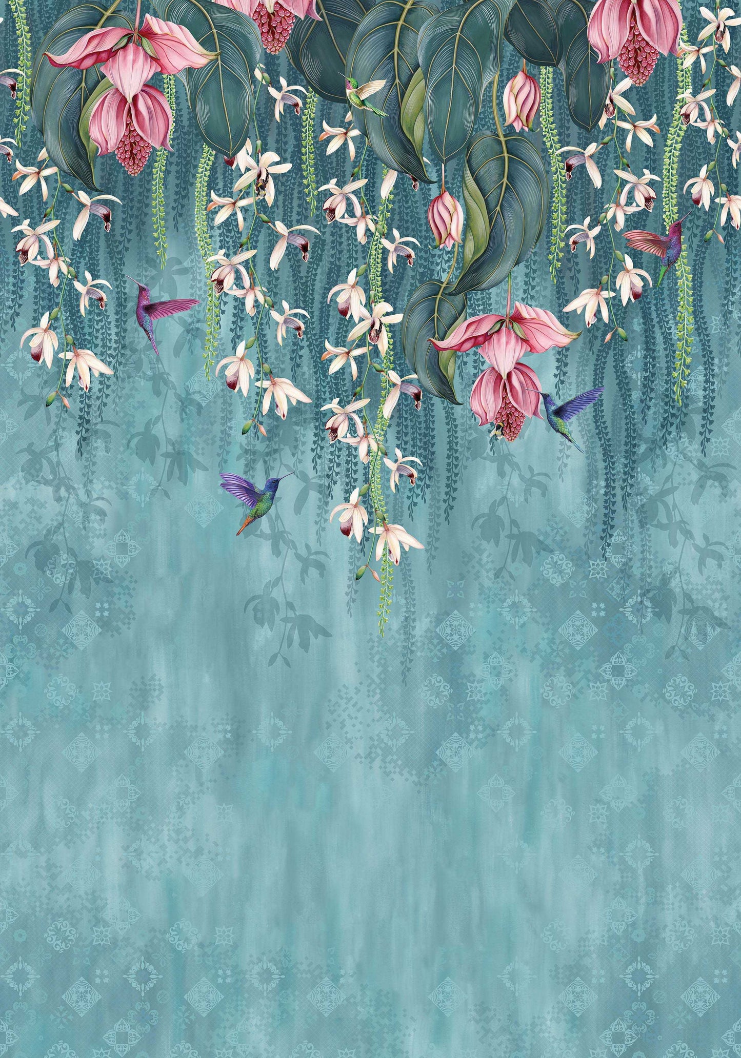 Osborne & Little | Trailing Orchid wallcovering - W7334-01
