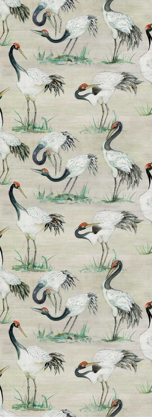 Osborne & Little | Cranes wallcovering - W7456-01