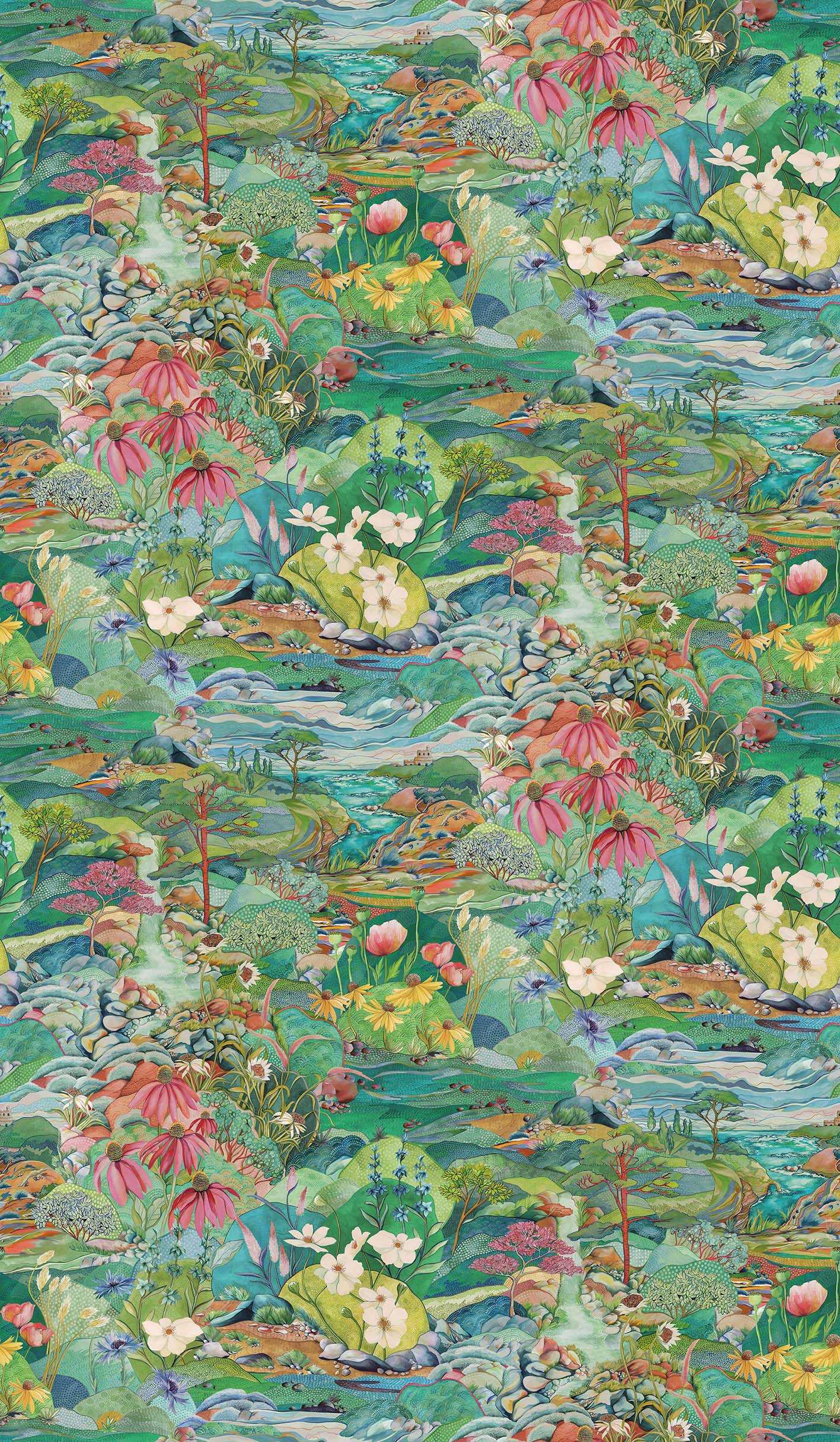 Osborne & Little | Trebah wallcovering - W7685-01