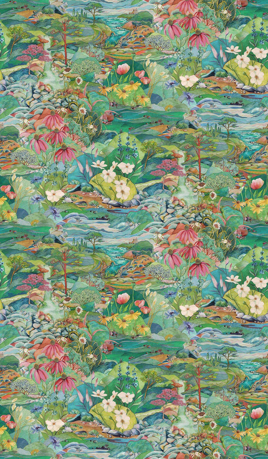 Osborne & Little | Trebah wallcovering - W7685-01
